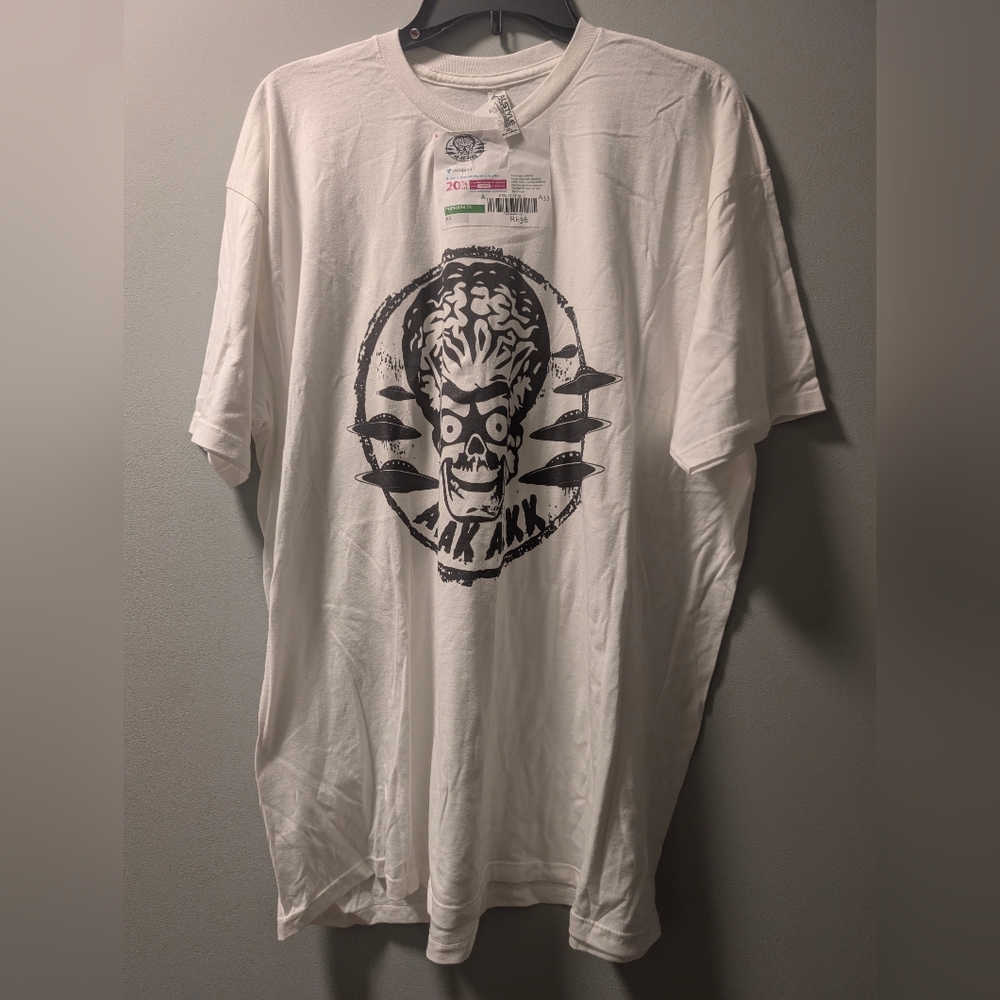 Mars Attacks TShirt 2Xl alstyle. White And Black